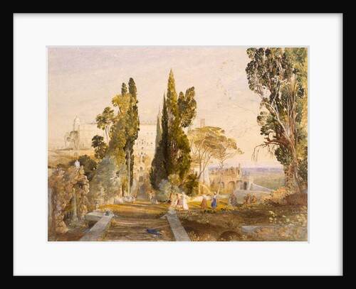 The Villa d'Este, Tivoli, 1837 by Samuel Palmer