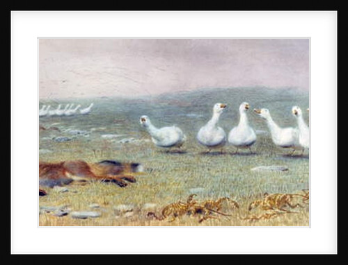 A Game of Fox and Geese, 1868 by Briton Riviere