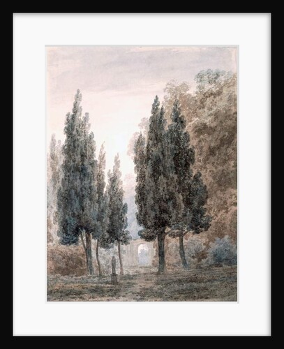 In the Gardens of the Villa Pamfili, Rome by John Robert Cozens
