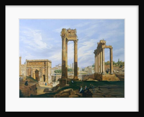 The Roman Forum by Jodocus-Sebastiaen van den Abeele