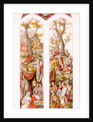 King Alfred at Athelney, Somerset, with his followers, c.1880 by William Bell & Boyd Alice (19th century) Scott
