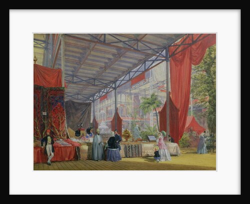 A Portion of the Transept of the Great Exhibition of 1851, showing Stalls with the Wares of Turkey, 1851 by Joseph Nash