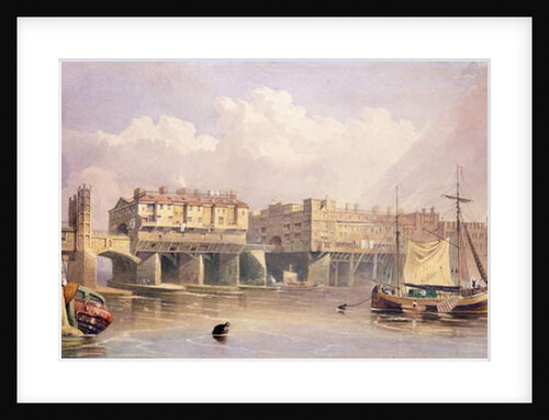London Bridge, 1835 by George Pyne