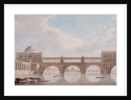 Proposed Design for a Bridge over the River Thames at Somerset House by Thomas Sandby