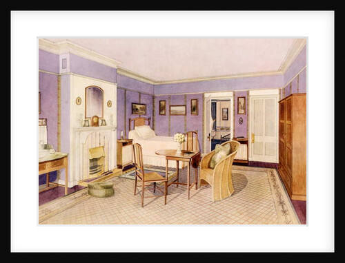Design for the Interior of a Bedroom, early 20th century by Richard Goulburn Lovell