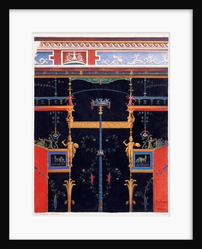 Wall decorations from the House of Aulus Vettius, Pompeii, c.36-39 AD by Luigi Bazzani