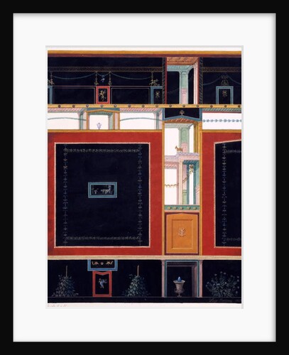 Wall decorations from the House of Aulus Vettius, Pompeii, c.36-39 AD, 1897 by Luigi Bazzani