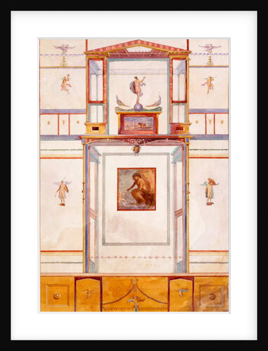 Diptychon with the Giant Polyphemus, wall decoration from the House of Dominus M Lucretius, Pompeii by Edouard Clerievanse