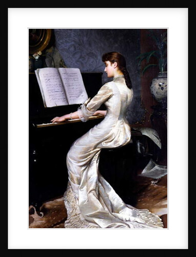 Song without Words, Piano Player, 1880 by George Hamilton Barrable