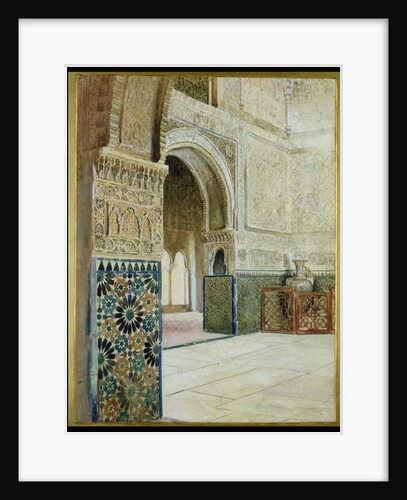 Interior of the Alhambra, Granada by French School