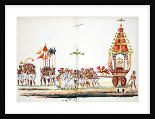 Procession with gods by Indian School