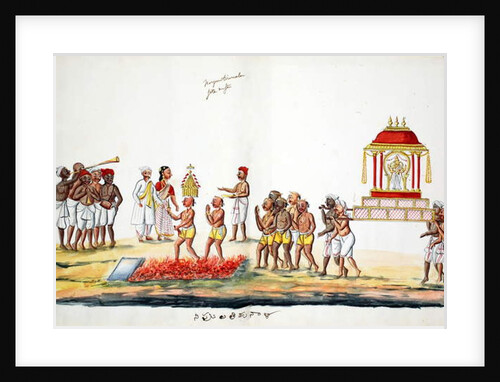 Hindu fire walking ceremony by Indian School