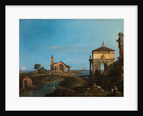 An Island in the Lagoon with a Gateway and a Church, 1743-44 by Canaletto