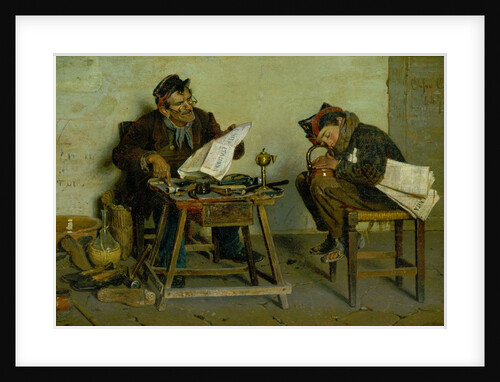 A Political Cobbler, 1873 by Orfeo Orfei