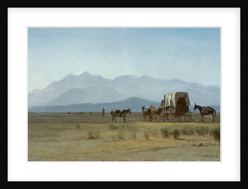 Surveyor's Wagon in the Rockies, c.1859 by Albert Bierstadt