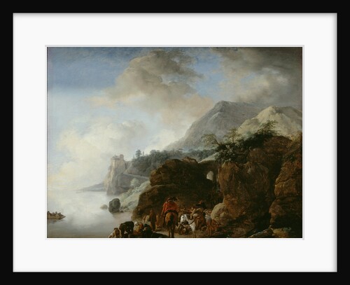 Travelers Awaiting a Ferry, 1649 by Philips Wouwermans or Wouwerman