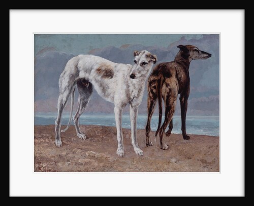The Greyhounds of the Comte de Choiseul, 1866 by Gustave Courbet