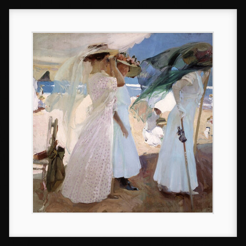 Under the Awning, Zarauz, 1910 by Joaquin Sorolla y Bastida