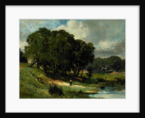 Woman Standing near a Pond, 1880 by Edward Mitchell Bannister