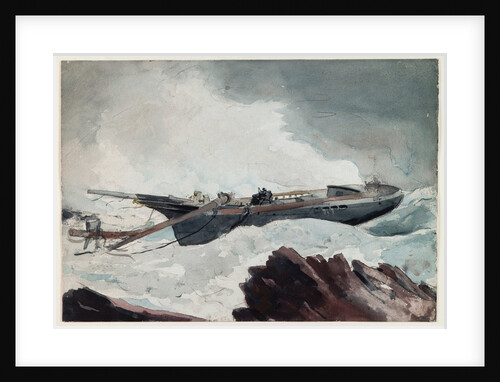 The Wrecked Schooner, c.1900-10 by Winslow Homer