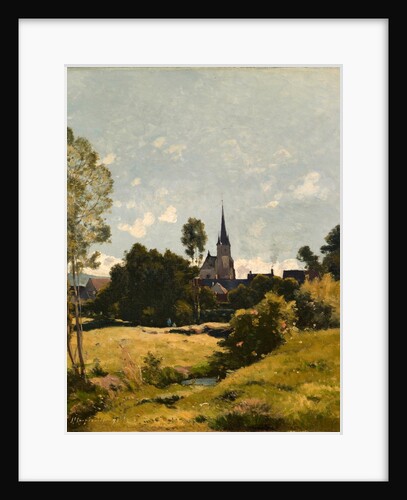The Village Church, 1891 by Henri-Joseph Harpignies