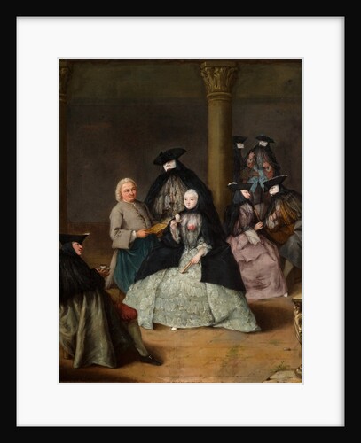 Masked Party in a Courtyard, 1755 by Pietro Longhi