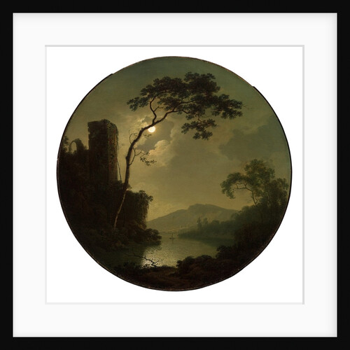 Lake with Castle on a Hill, 1787 by Joseph Wright of Derby