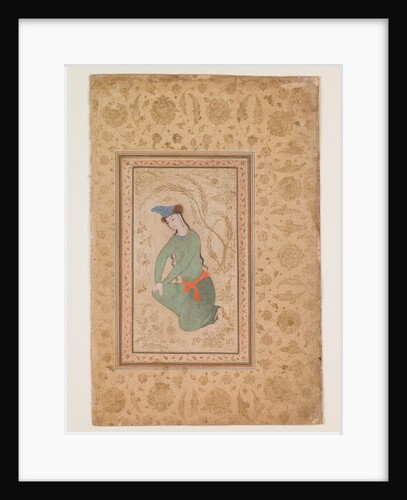 Kneeling Youth, early 17th century by Persian School