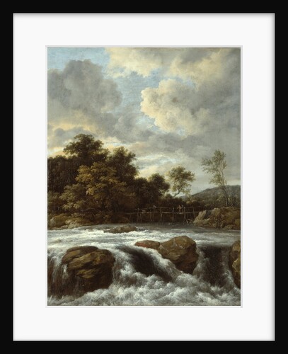 Landscape with Waterfall, c.1665 by Jacob Isaaksz. or Isaacksz. van Ruisdael