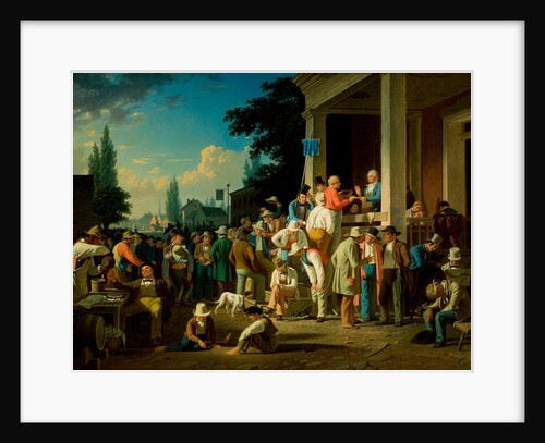 The County Election, 1852 by George Caleb Bingham
