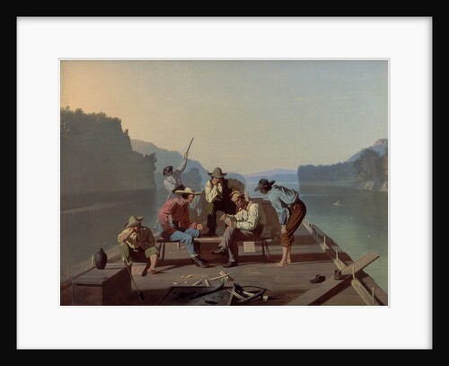 Raftsmen Playing Cards, 1847 by George Caleb Bingham