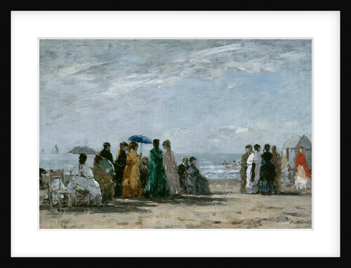 The Beach at Trouville, 1869 by Eugene Louis Boudin