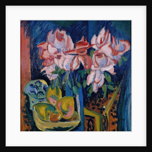 Pink Roses, 1918 by Ernst Ludwig Kirchner