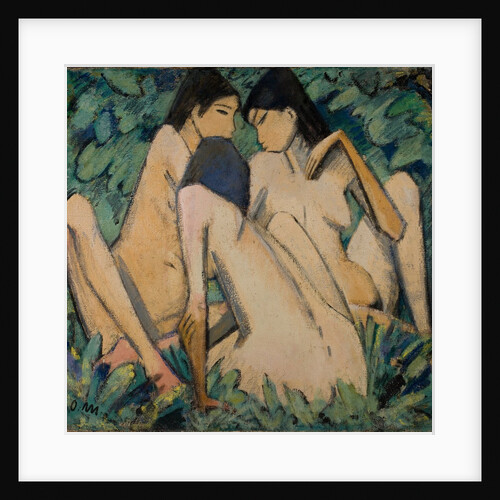 Three Girls in a Wood, c.1920 by Otto Muller or Mueller