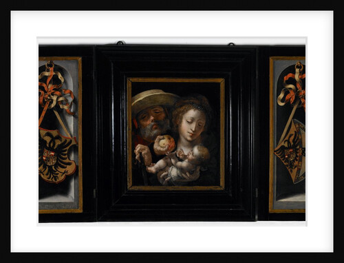Holy Family with Coats of Arms of Charles V and Isabella of Portugal, 1526–30 by Jan Gossaert
