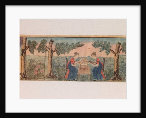 Detail from a Miniature Panorama: Scenes from a Seminary for Young Ladies c.1810–20 by American School