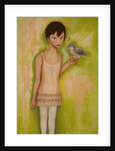 Trust-Girl with a Sparrow Hawk, 2010 by Stevie Taylor