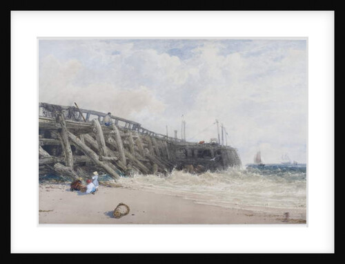 Newhaven Old Pier by William Roxby Beverly