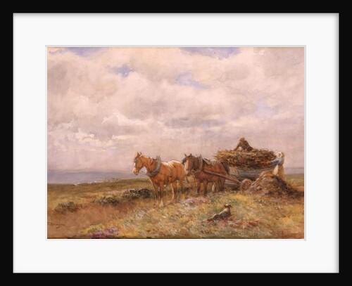 Carting Turf drawing by John Atkinson