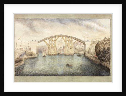 First Sunderland Bridge Under construction by Unknown artist