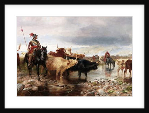 A Border Raid on an English Castle, 1880 by Richard Beavis