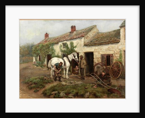 Smithy, Hexham Bridge End, 1885 by Ralph Hedley
