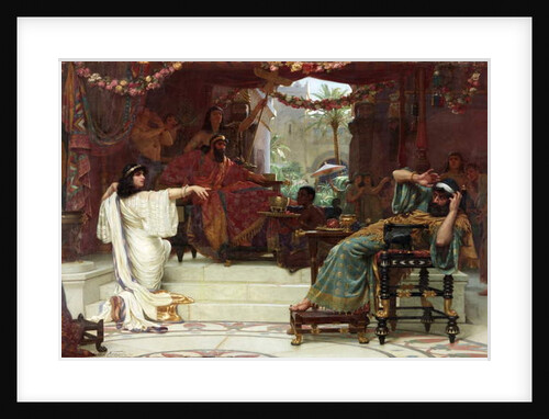 Esther Denouncing Haman to King Ahasuerus, 1888 by Ernest Normand