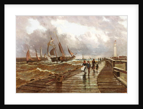 Sunderland Piers, 1843, 1886 by John James Syer