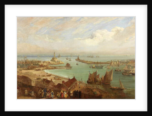 Sunderland Harbour from Roker, c.1850-c.1855 by Edward Hastings