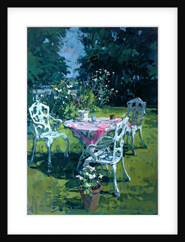 White Chairs at Belchester, 1997 by Susan Ryder