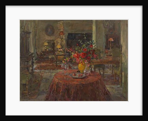 Grand Salon with Red Roses by Susan Ryder