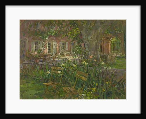 Provence Terrace with Iris by Susan Ryder