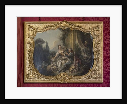 The Gallant Pastor or the Garland. Painting by Francois Boucher. Princess's parade or parade room. Hotel de Soubise, Paris, 18th century by Anonymous