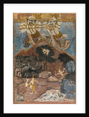 Sama Jataka. Thailand. End of the 18th beginning 19th century. Paint by Thai School